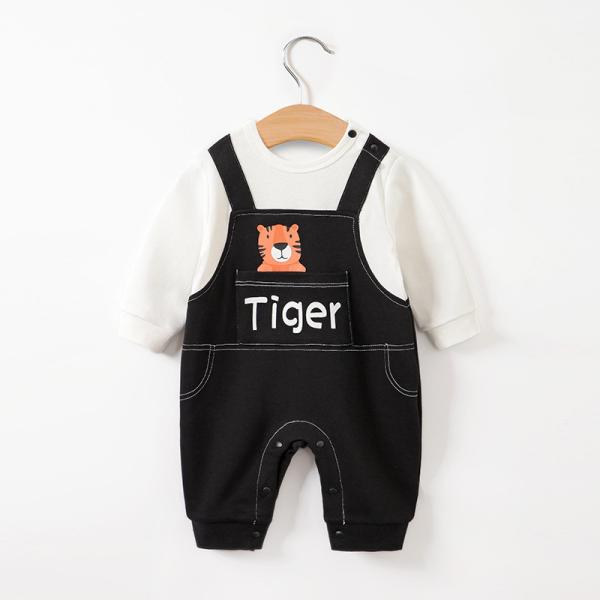 Children'S Short Sleeve Overall For Newborn Cartoon Strap Overalls Spring Autumn