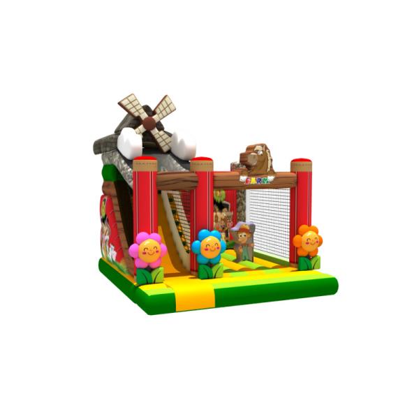 Дома скачки фермы ветрянка тематического раздувного европейская стандартная раздувная