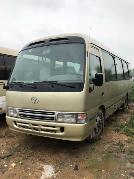 111 - 130 Km / H Used Coaster Bus Manual Tourists Shuttle Bus 2015 - 2018 Year