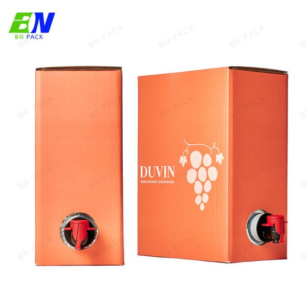 High Barrier 1L 3L 5L 10L Bag In Box With Valve For Wine Apple Juice Orange Juice