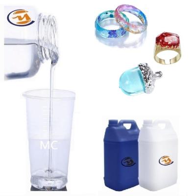 Mix Ratio 1:1 crystal clear liquid epoxy resin glue casting raw material for Art Crafts / wood coating