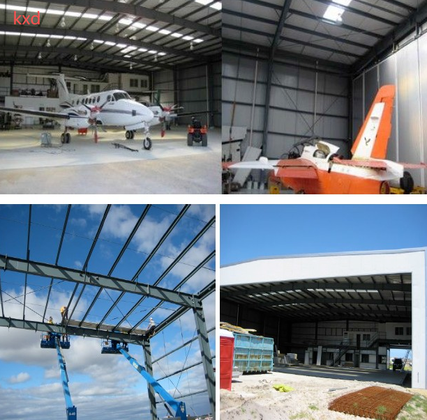Large-Span Steel Prefabricated Hangar for Aircraft Shelter and Repair