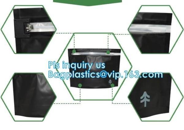 Child-resistant Packaging, Kraft Paper Child Resistant Bag, Opaque Plastic Lockable Medication Bag , Stand Up k Ba
