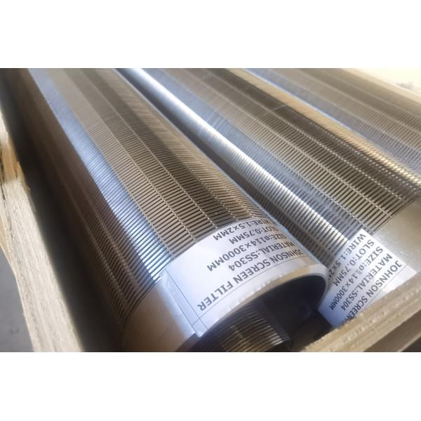 Slot 0.025mm Wire Wrapped Pipe Continuous Slot Cylinder