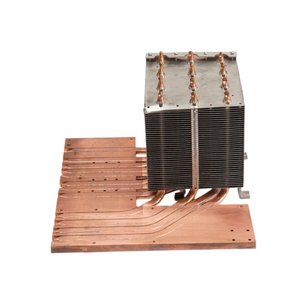 High Performance 12 Heat Pipe CPU Radiator Copper Base Aluminum Fins for Industrial Servers