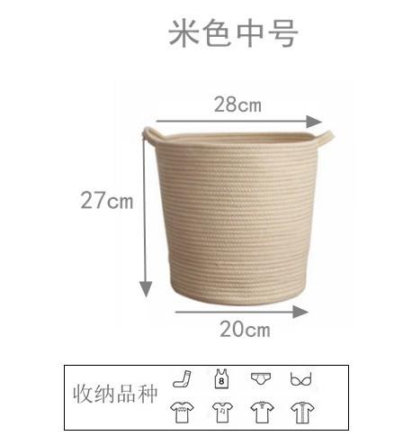 Big large eco friendly folding room organizer storage black cotton rope kids clothes heavy duty laundry bag with handles