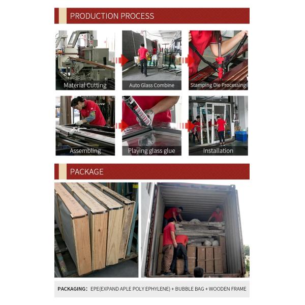 T6 Double Glazing Bay 5mm 9a 5mm Aluminium Casement Window