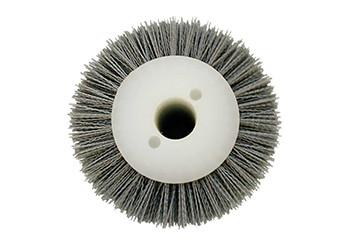 PP / Steel Wire Cross Hole Deburring Brushes , Cylindrical Wire Brush
