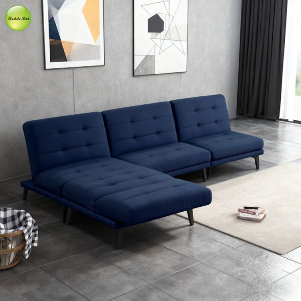 Modular Armless Loveseat Sleeper Folding Couch Bed Sofa For Lounges Customized