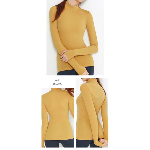 Hiking Cycling Long Sleeve Yoga Top Pullover With Build In Bra 220gsm