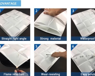 3D Wall Panel Interior Wall Decoration Panel PVC Wall Decorative Panel Modern