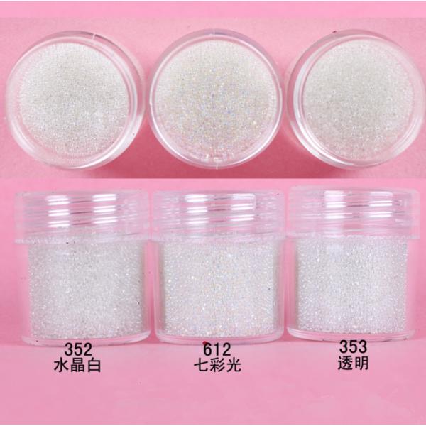 DIY Nail Art Essential Transparent Round Glass Bead Plastic ABS PET for Glass Ball Fillers and Artificial Flower Models