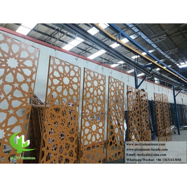 Customizable Perforation Patterns Aluminum Screen with PVDF Coating for Light & Shadow Control