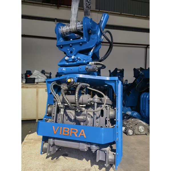 Compact Confined Spaces Pile Driver – Dual Pump Flow Merging & 360 Degree Rotation for 20‑25 Ton Excavators