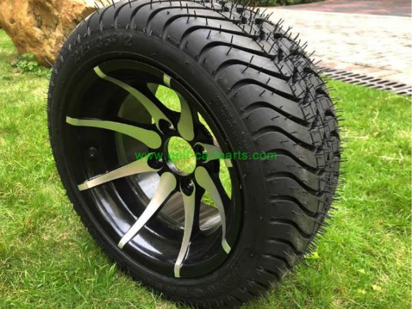 Yamaha 12 borda do jogo 10x7 da roda do pneu do carrinho de golfe 20x10-10 do preto do TERRAMOTO de MASSFX 4 blocos