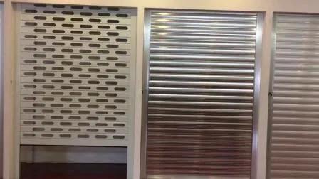 Porte de volet roulant en aluminium de 2,2 mm d'épaisseur avec télécommande