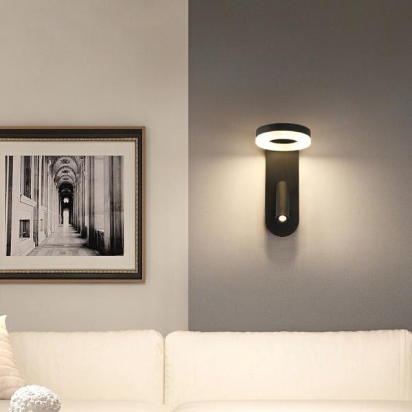Reading Wall Lamp acrylic ball Bedside Wall Sconce double switches reading lamp Hotel Villa headboard wall light