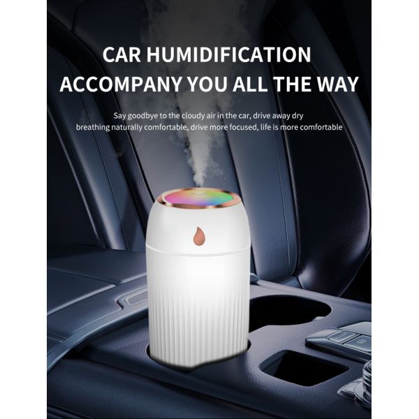 Tabletop Household USB Powered Ultrasonic Humidifier Whole House 420ml Capacity