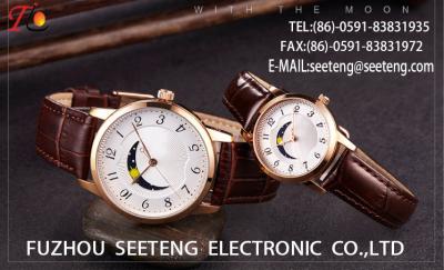 WHOLESALE ALLOY CASE PU OR ALLOY STRAP QUARTZ  WATCHES DESIGNS UNIQUELY COUPLE WATCH