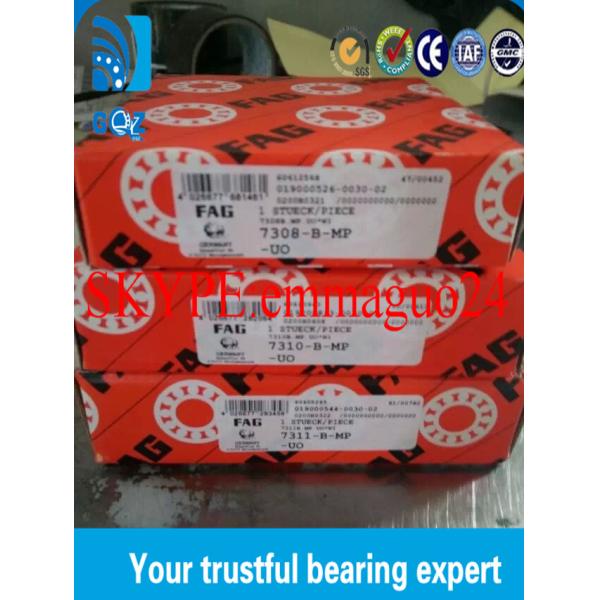 Chrome Steel Angular Contact Ball Bearings Z2V2 Z3V3 Vibration 7308-B-MP