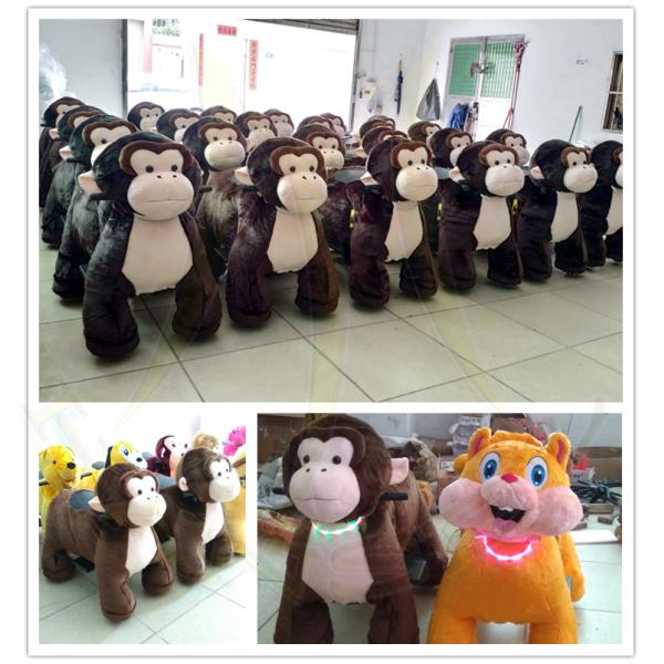 Hansel commercial children battery power ride on animal toy animal monkey for sale
