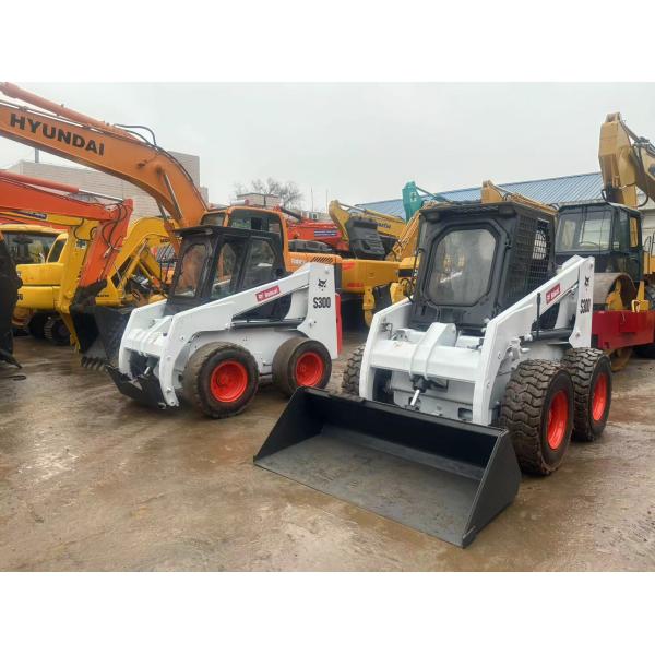 Использованный Bobcat S300 Mini Skid Steer Loader, подержанный Bobcat Skid Loader 1m3 60KW