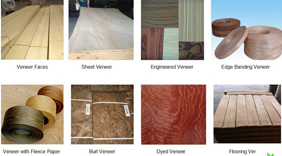 0.5mm Thick Oak Flooring Veneer Wood Sheet , Fine Straight Crown Grain