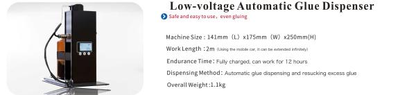 battery recharable  electric Automatic Glue Dipenser  Acrylic Glue Bonding Workbench Work Platform Glue Dipenser