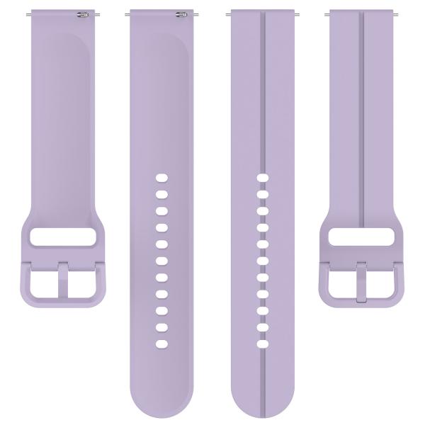 Silicone 22mm 20mm Watch Band Strap Flat Head Groove Quick Release