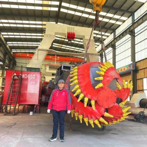 1000m3/h Equipo pesado cortador de succión dragadora Rexroth Sistema hidráulico para dragado fluvial