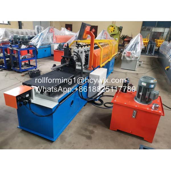 8KW 45m/Min Plc Omega Roll Forming Machine With Hydraulic Cutting