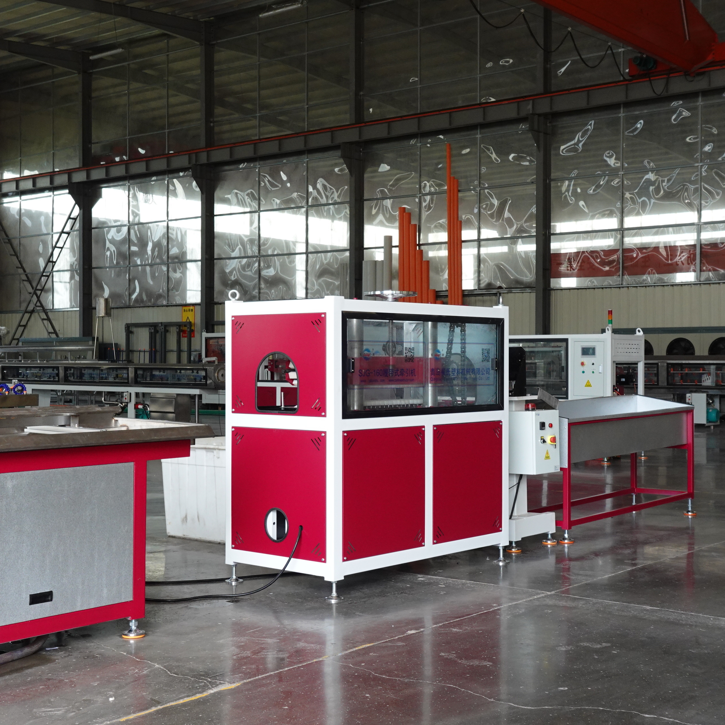 High Speed Plastic PE PP Diamond Mesh Net Pipe Extrusion Line Protective Mesh Sleeve Tube Making Machine