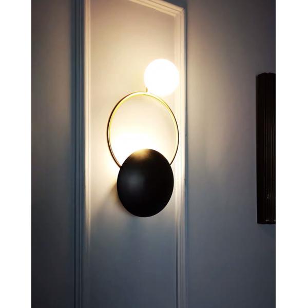 Golden Wall Sconce Lights Fixture Nordic Ring Bedside Lamps wall mount ring light (WH-VR-104)