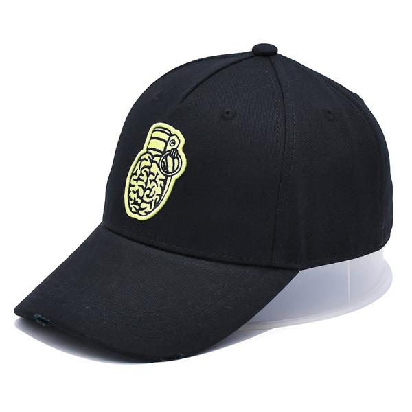 Cloudy 100% Cotton Men 5 Panel Baseball Caps Embroidery Logo