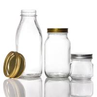 Nouveau design de boîtes en verre de cuisine Mason Clair 450 ml 250 ml mini-boîtes avec couvercles