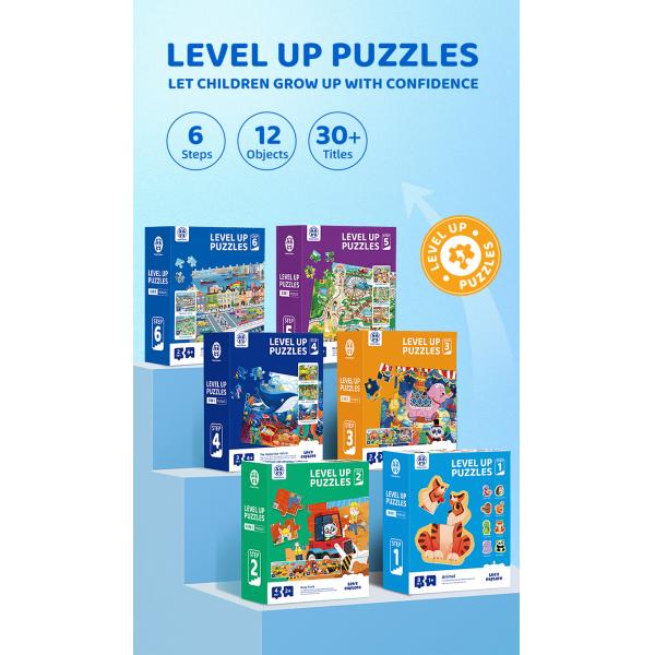 Panda Juniors Level Up Level 1 Animal Toddler Puzzles For Pre School Learning