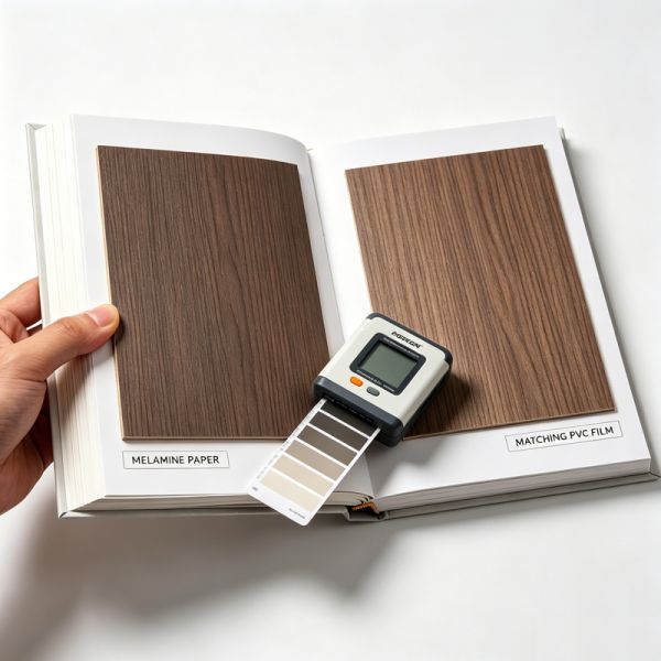 Bespoke Color Matched 3D Laminate PVC Foil Melamine Decorative Paper Sheets