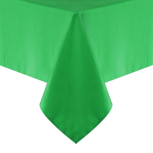 8 Pack 54 inch x 108 inch Premium Solid Color Plastic Tablecloth Disposable Rectangle Table Cover Waterproof
