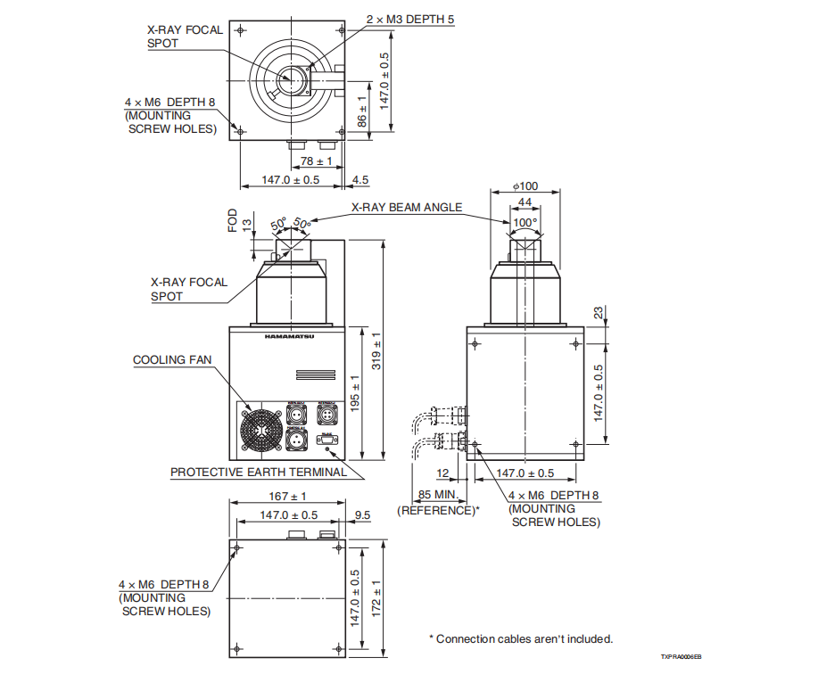 High Resolution Hamamatsu L9181-05 5μm X-ray Tube For Industrial X-ray Scan To Find Defacts