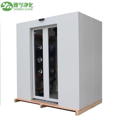 Customized G4 Cleanroom Air Shower Full Toughened Glass Wall Z Type For Workers
