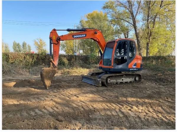 DX75 Used Doosan Excavator 0.40m3 Bucket 7500kg With Safety Operation