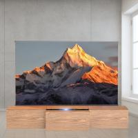 Luxury TV Stand Living Room Furniture Brown Wood TV Cabinet