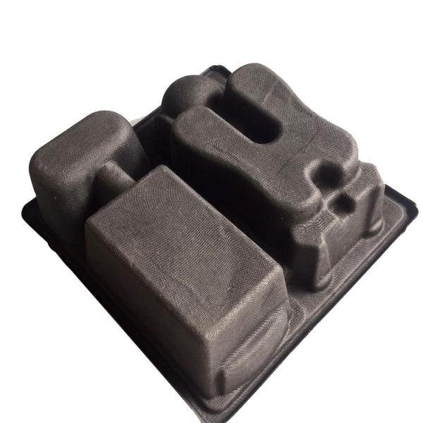 Molder Fiber Packaging Sugarcane Black Pulp Tray Environmental