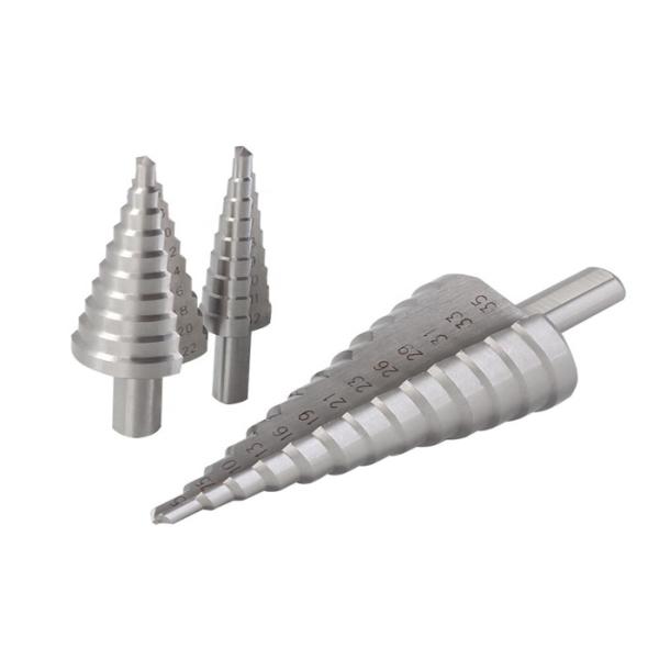 Straight Flute HSS Step Drill Bit , 2 Inch Step Drill Bit For Multiple Hole