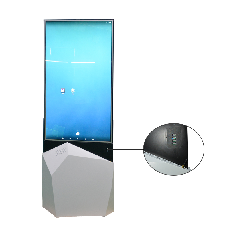 43-inch пол LCD высоко-определения 55 дюймов прозрачный тонкий двухсторонний стоя цифровой signage