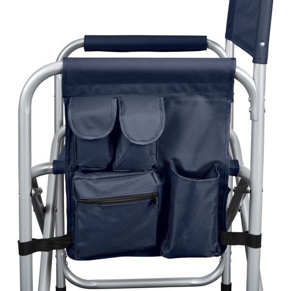 Blue Aluminum Hardware Products Foldable Aluminum Sports Chair 250 Lb.