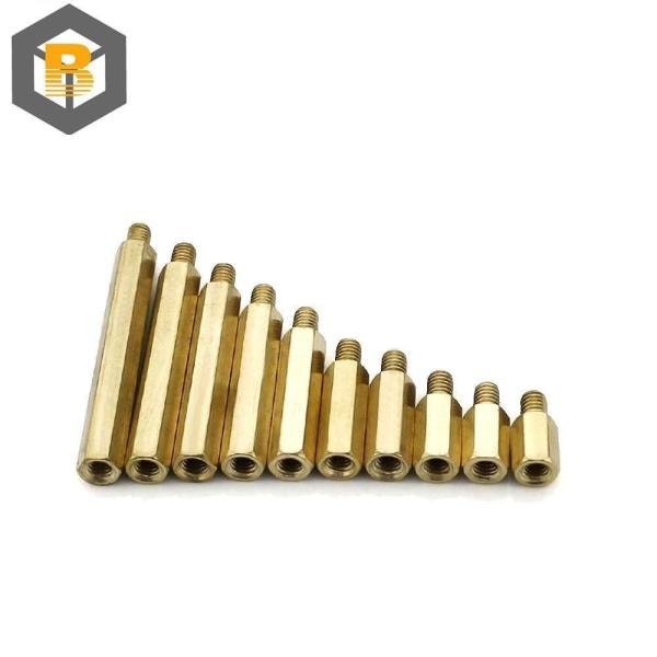 Custom CNC Turned Parts Hex Spacer Thread Female Motherboard Standoffs Nut Machine Part