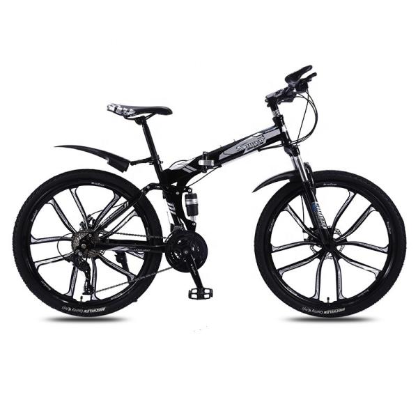 Customized OEM Carbon Steel Frame Folding Bikes Full Suspension Mountain Bicycle with Ordinary Pedal