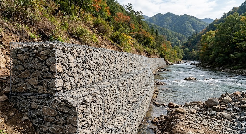 Woven Gabion Box with Hexagon Holes for Eco-friendly Permeable Structure and Custom Sizes