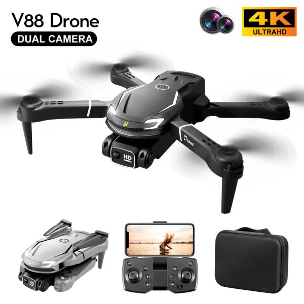 Manual controle Drone V88 brinquedos de câmera dupla para crianças One Key Return Drones